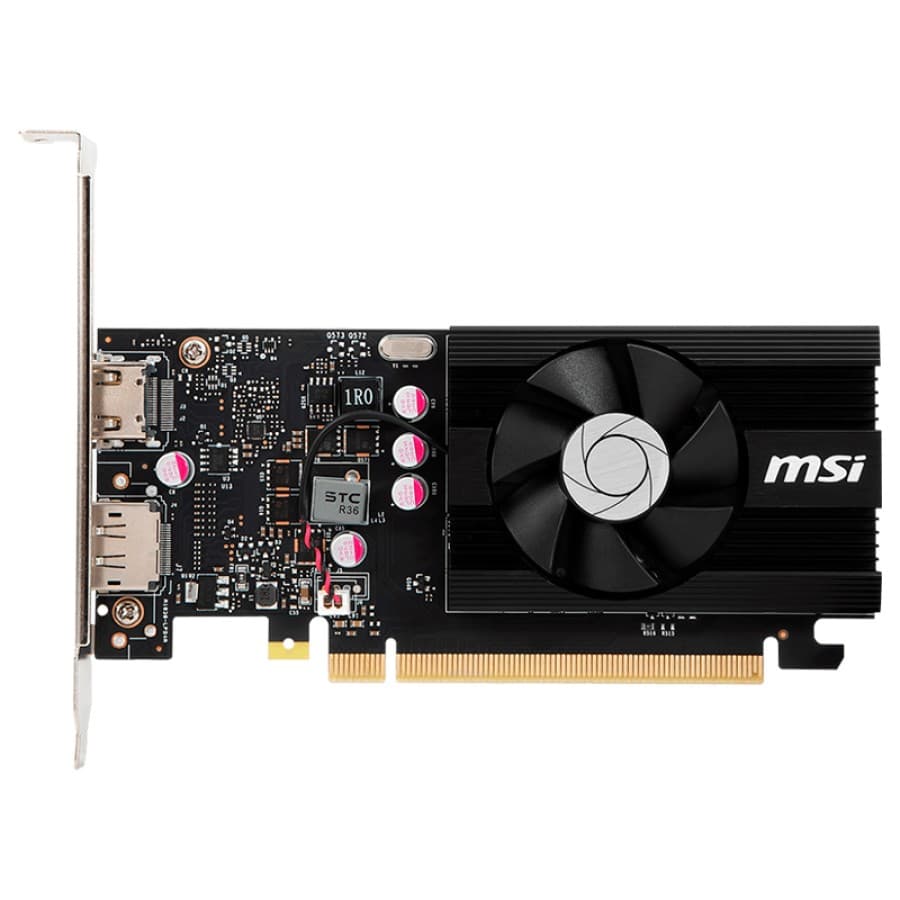 Tarjeta de video MSI GeForce GT 1030 4GD4 LP OC, 4GB DDR4, PCIe Gen 3.0 x16 (Utiliza x4) - 1