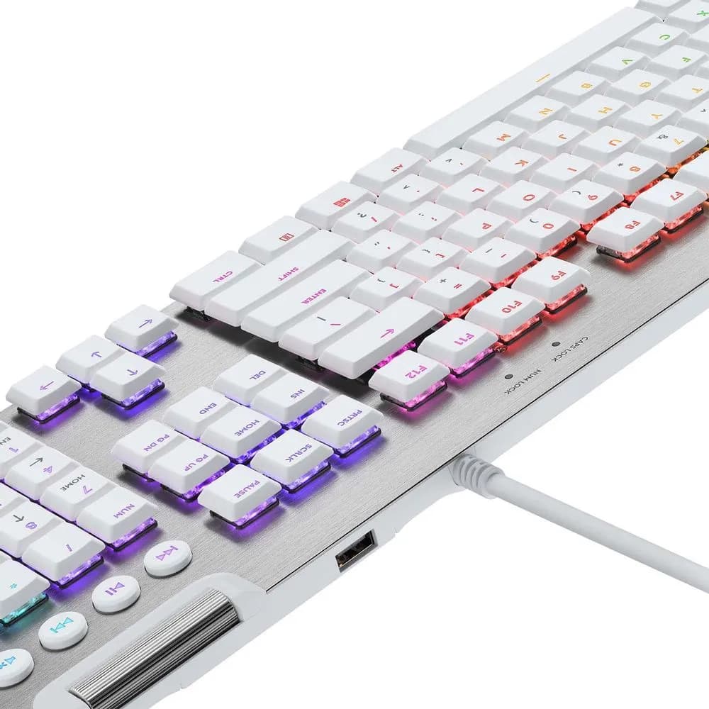 TECLADO LOGITECH G815 TACTILE LIGHTSYNC RGB WHITE - 2