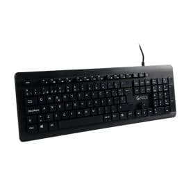 Teclado Teros, TE-4065N, Sellado, Lavable, A prueba de agua, IPX7, USB, Negro - 1