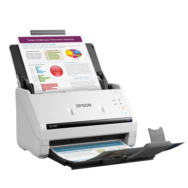 Escáner de documentos Epson DS-770 II USB 3.0 de alta velocidad, Sensor Optico Color (CIS) - 1