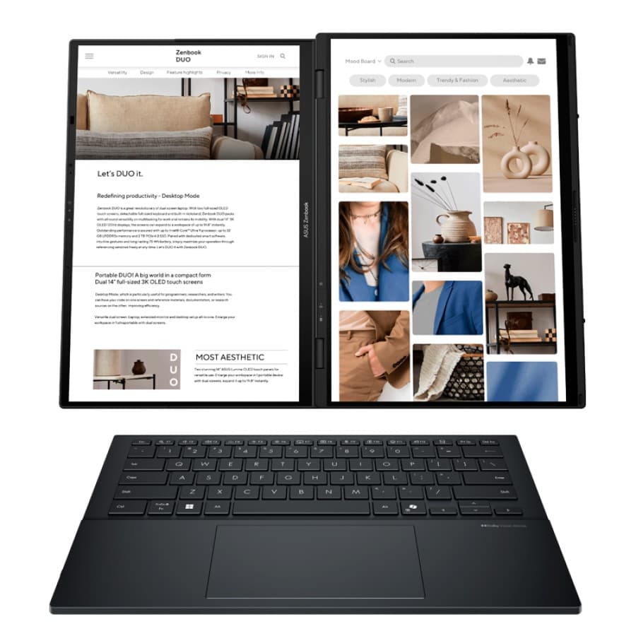 Laptop ASUS UX8406CA – Core Ultra 9 285H, 32GB LPDDR5x, SSD 1TB PCIe 4.0, Pantalla 3K OLED 14", Thunderbolt 4, Wi-Fi 7, Windows 11 Home - 2