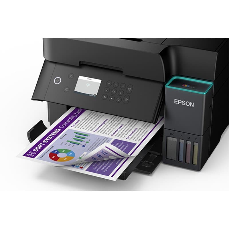 Impresora Multifuncional de tinta Epson EcoTank L6370, imprime/escanea/copia/Wi-Fi/Ethernet/USB - 3