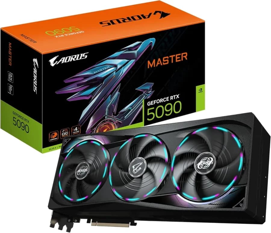 GIGABYTE Tarjeta de video GIGABYTE AORUS GeForce RTX 5090 MASTER 32G, 32 GB GDDR7, PCIe Gen 5.0 - 2