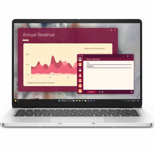 Laptop Dell Pro 14 PC14250 35.6cm (14") - Full HD Plus - 60Hz - Intel Core Ultra 7 255U - 16GB - 512GB SSD - Plata Platino - Intel Chip - 1920 x 1200 - Windows 11 Pro - 1