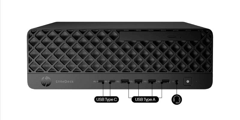 Computadora HP EliteDesk 8 AI SFF G1i, Core Ultra 7 265 2.4/5.3GHz 16GB (1x16GB) DDR5-5600 - 2