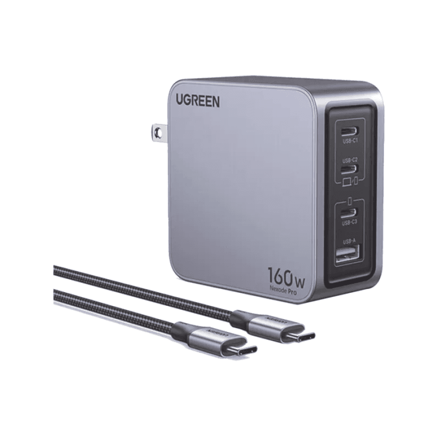 Cargador Rápido UGREEN Nexode Pro 160W GaN 4 Puertos - 1