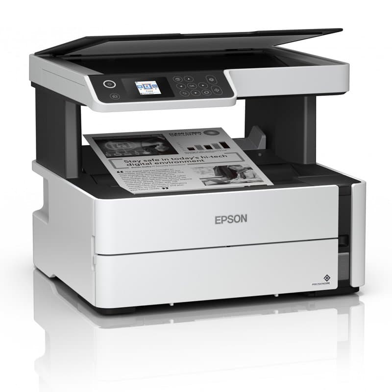 Impresora Multifuncional de tinta Epson EcoTank ET-M2170, imprime/escanea/copia, USB/LAN/WiFi. - 1
