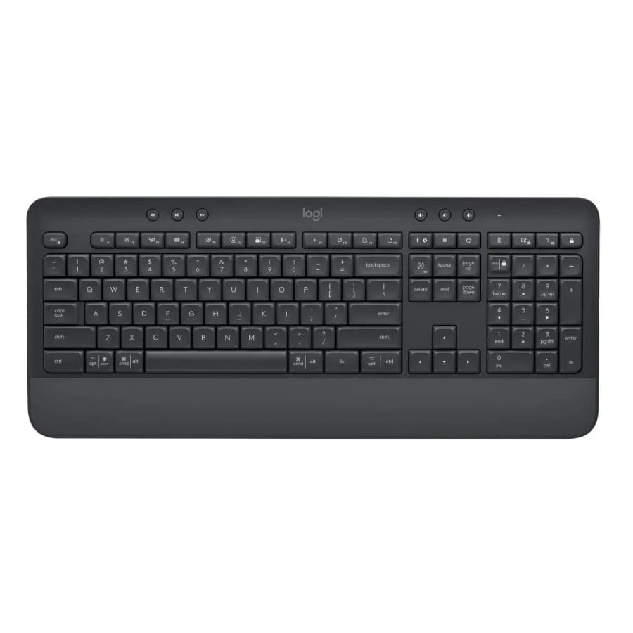 Teclado Inalámbrico Logitech Signature K650 – Bluetooth 5.1 / RF, Teclas Multimedia, Reposamanos, Negro, Compatible PC/Mac/Chromebook - 1